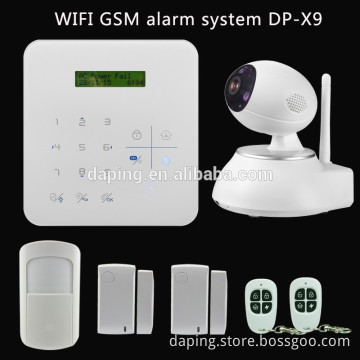 Support 10 Keypads Intrusion Alarm System Kit with Wifi Function